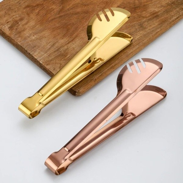 Halvcirkel Food Tong Food Clip SVART Black