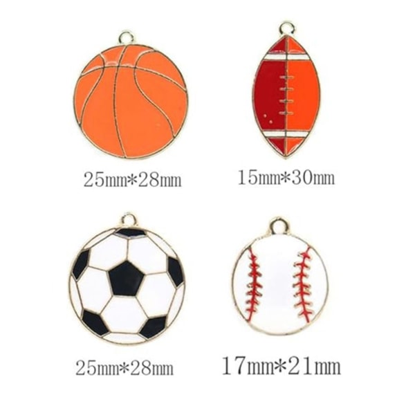 Sports charms Vedhæng charms Alloy Sports Ball charms