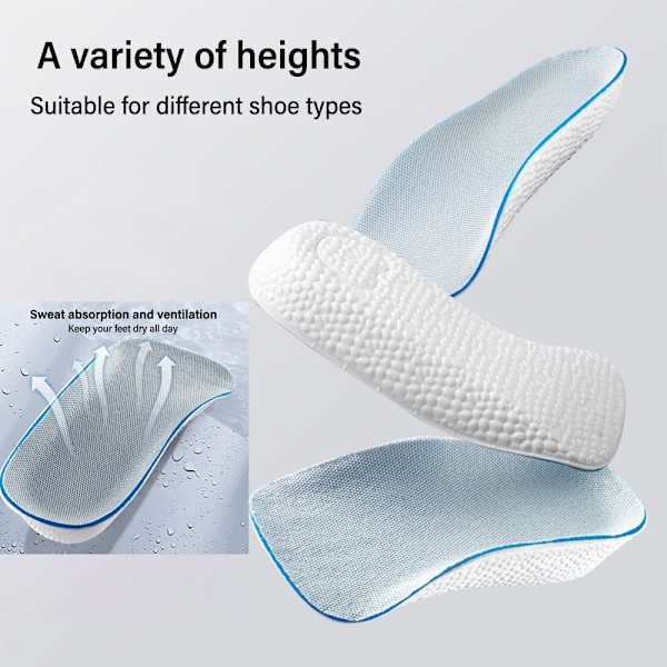 Osynlig höjd Innersula Halv Innersula WHITE M White M
