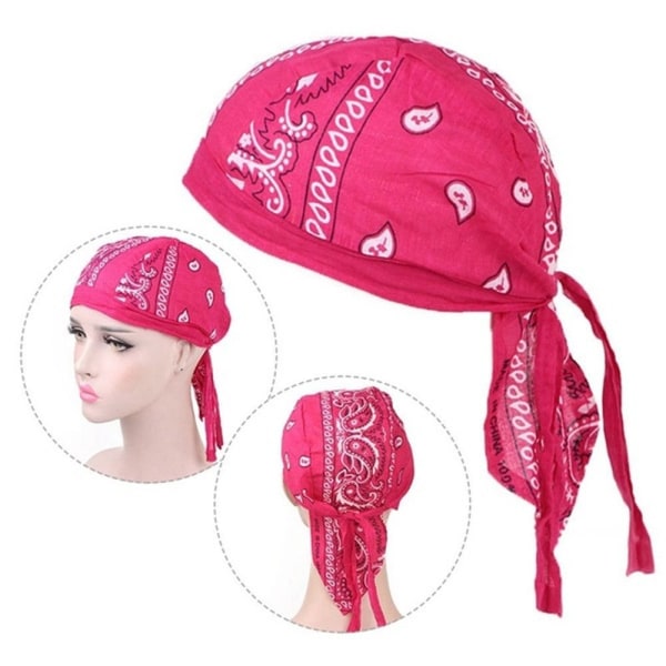 Pirate Hat Muslim Turban ROSE RED rose red