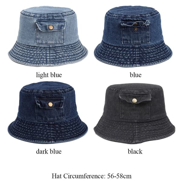 Bucket Hat Fiskehatt BLÅ blue