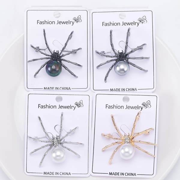 2 STK. Spiderman nåle broche pins til kvinder sort edderkop broche