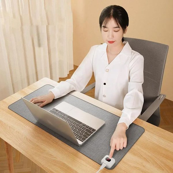 Electric Heat Mouse Pad Bordmåtte PINK EU-STIK PINK EU-STIK Pink EU Plug