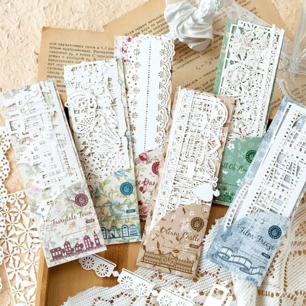 Scrapbooktillbehör Junk Journal Kit Decoupagepapper