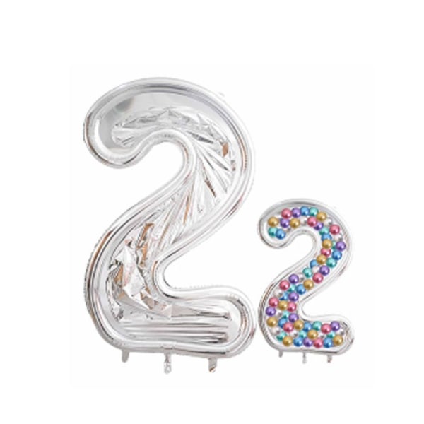 Numerot Ilmapallot Kehys Numero Ilmapallotelineen näyttö 2 2 2