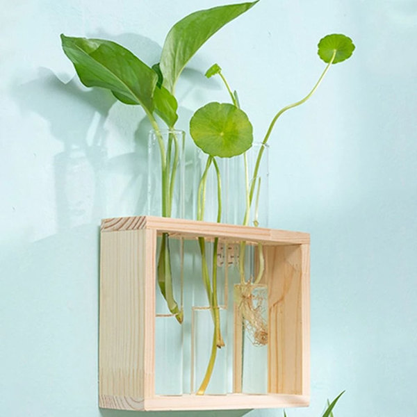 Hydroponic Plants Container Hydroponic Wood Frame KHAKI 5 TUBE khaki 5 tube-5 tube
