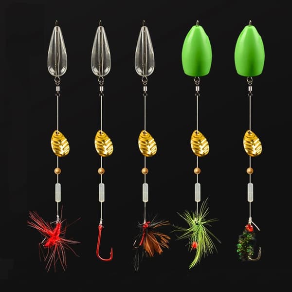 5-pack/förpackning Fiskbete Set Fiskedrag STIL 3 FLOTTÖR STIL 3 Style 3 float