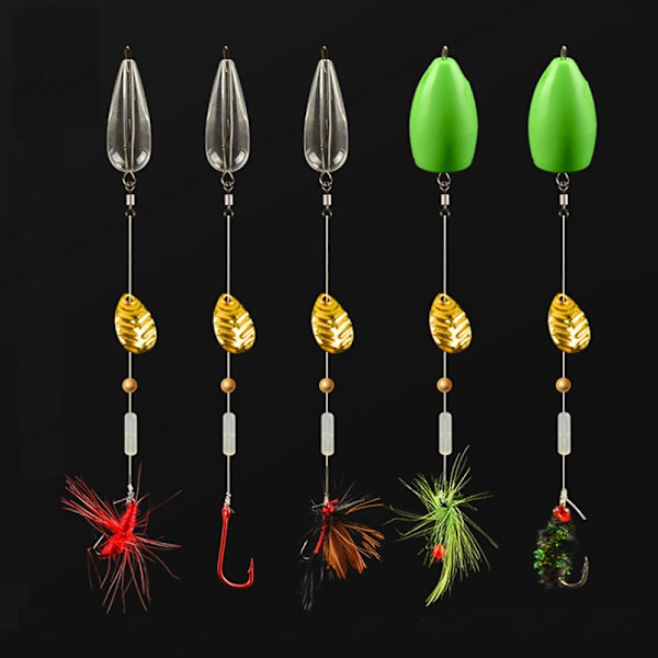 5Förpackningar/Låda Set Fiskedrag STYLE 4 FLYTTE STYLE 4 Style 4 float