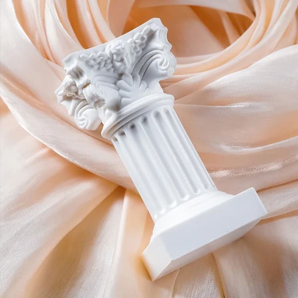 1 stk Romersk Søyle Statuesokkel HVIT HVIT white