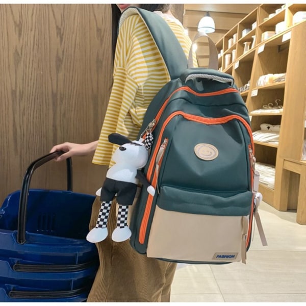 Kvinner Søte ryggsekker Multi-pocket skoleryggsekk HVIT white