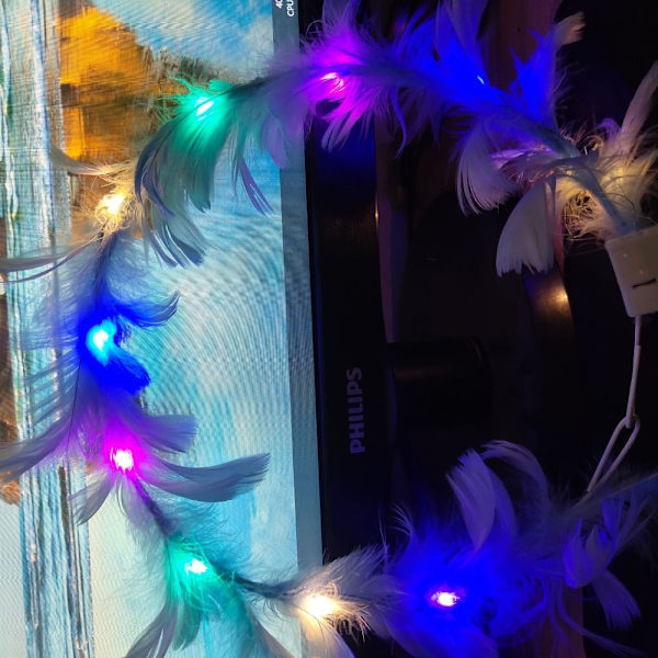 Glödande LED-krans Light Up Pannband F F F