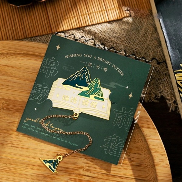 Retro Flower Butterfly Bogmærke Tassel Pendant Book Clip B B B