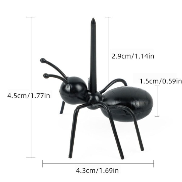 12 kpl Ants Moving Shape Fork Ants Moving Fruit Fork -kakkusisäosa 12pcs