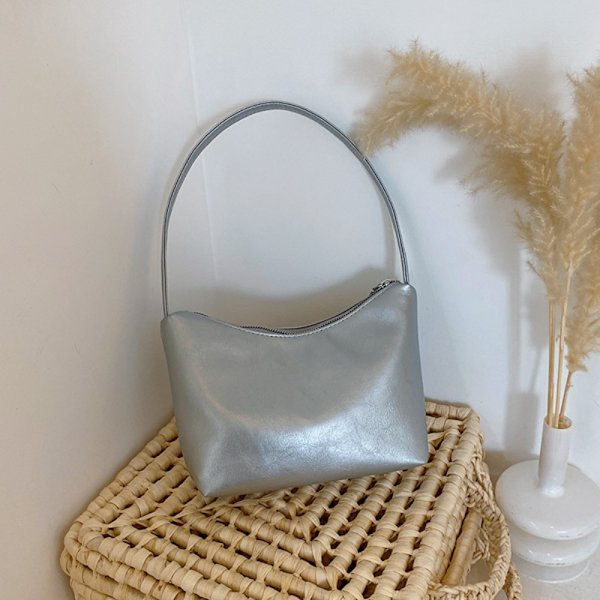 Moon Kvinne Håndveske Dame Underarm Bag SØLV silver