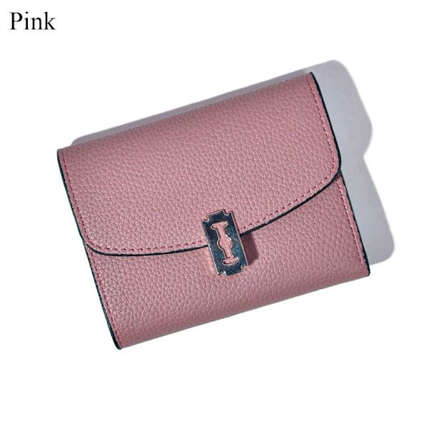 Korta plånböcker Trefaldiga plånböcker ROSA pink