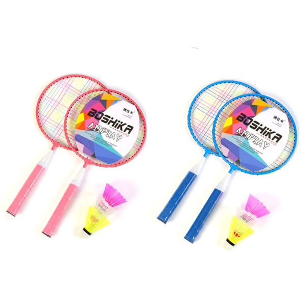 Barn Badmintonracketar Set BLÅT blue