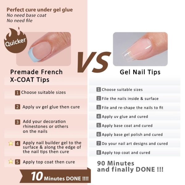 Almond Fake Nails French False Nail 6 6 6