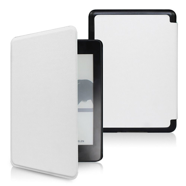 6,8 tommer e-Reader Case Smart Folio Cover HVID White