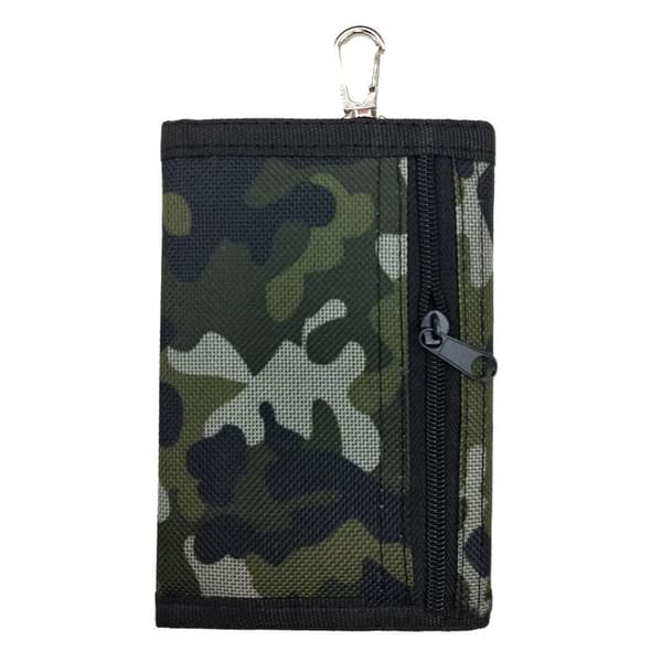 Camouflage Slim -lompakko, matkakukkaro, TUMMANHARMAA dark grey