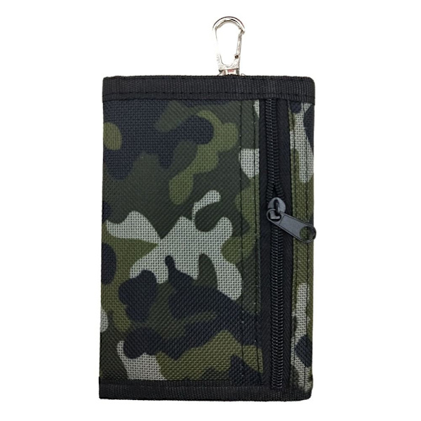 Camouflage Slim Wallet Reisemyntpung LYSGRÅ light grey