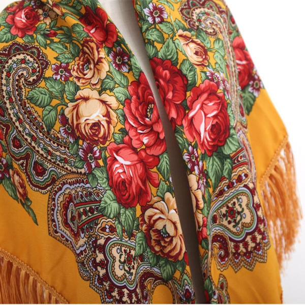 Fringed Square Scarves Resesjal 7 7 7