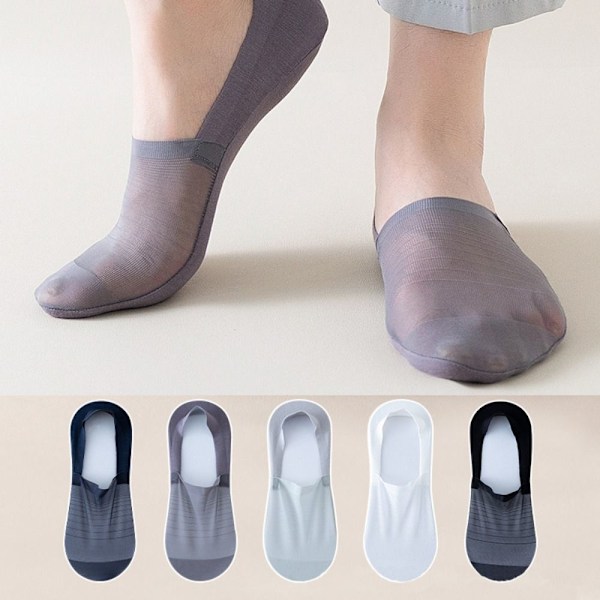 Miesten venesukat Invisible Sock VAALEANHARMAA Light Gray