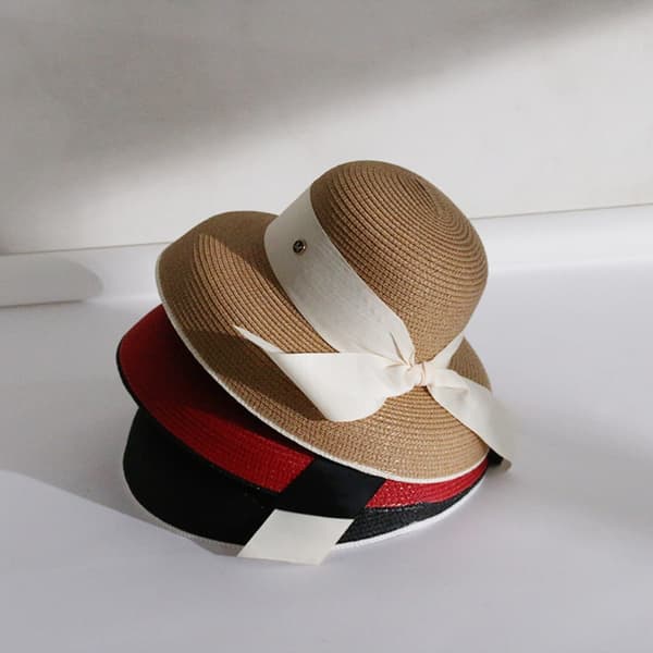 Dame Cap Strandhat Hepburn Stil Spandhat BEIGE BEIGE Beige
