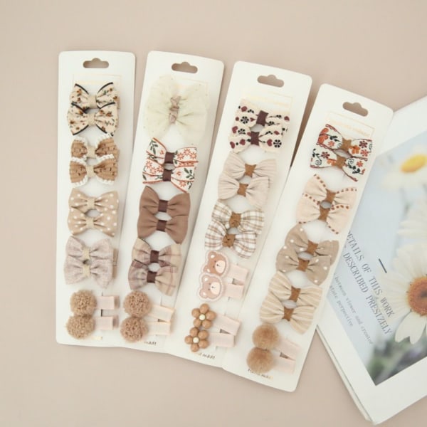10 STK Sløjfer Hårclips Bowknot BB Clips D D D