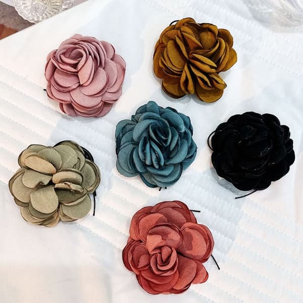 Blomster Choker Halskæde 3 3 3