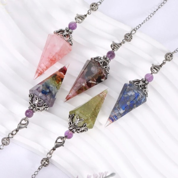 Reiki Pendulum Pendant Dowsing Pendulum Healing Pendant Spectrolite