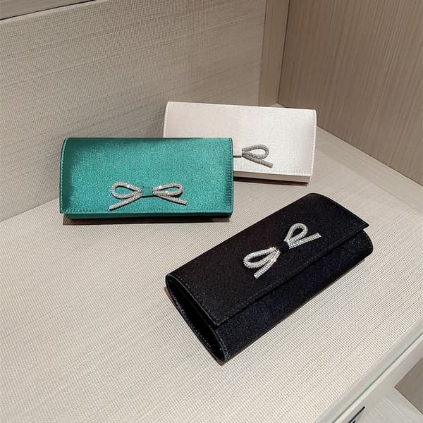 Silke Aften Tasker Clutch Taske SORT black
