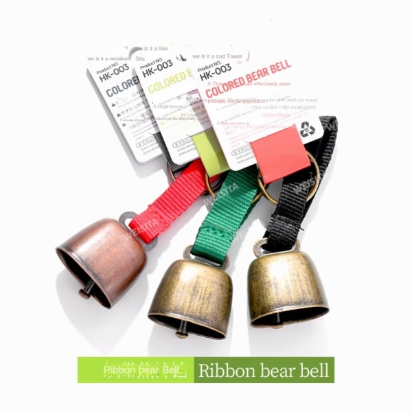 Bear Bell Camping Bell GRÖN BRONS KLOCKA BRONSKLOCKAN Green Bronze Bell-Bronze Bell