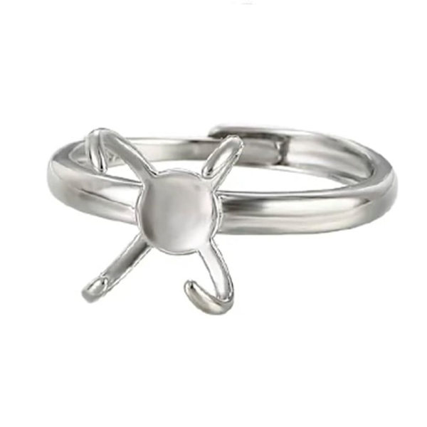 4 Claws Ring Claws Ring Base Plated Justerbara Ring Bases