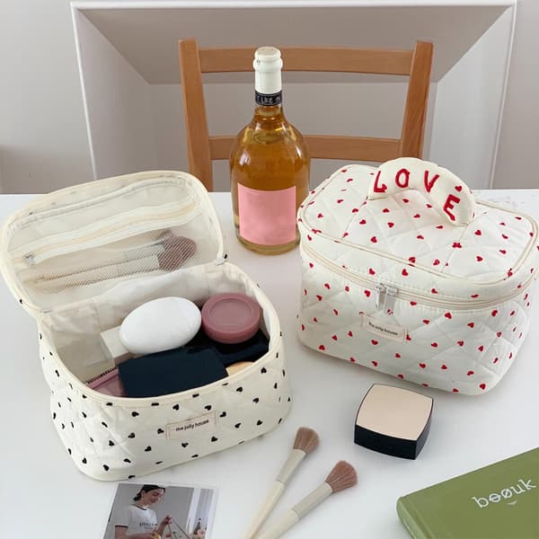 Stor kosmetiktaske Make Up tasker SORT black