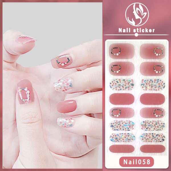 Franska Nageldekaler Nail Art Sticker 5 5 5