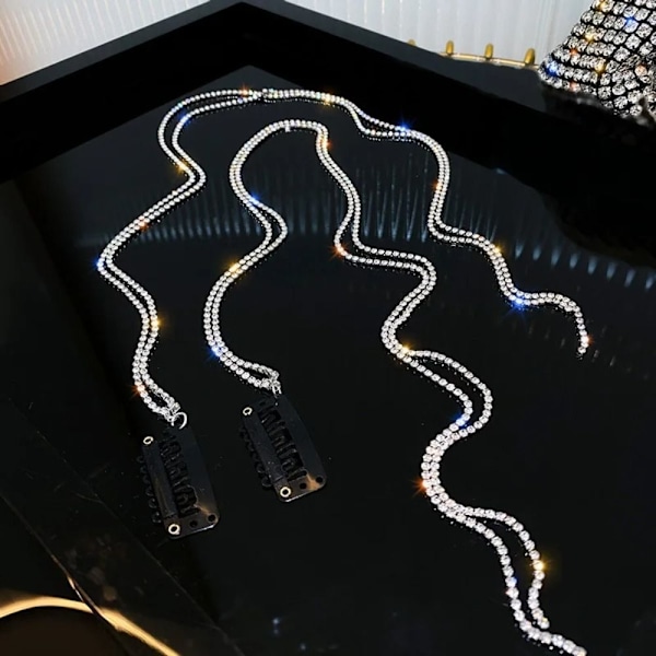 Crystal Chain Hårnål Dangle Hårnål F F F