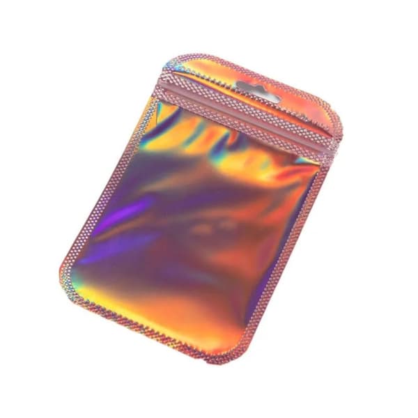 50st Förpackningspåsar Ziplock-påsar 7X12CMPINK ROSA 7x12cmPink