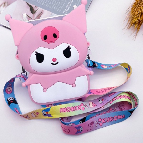 1 Stk Kuromi Silikonveske Kawaii Veske SORT SORT