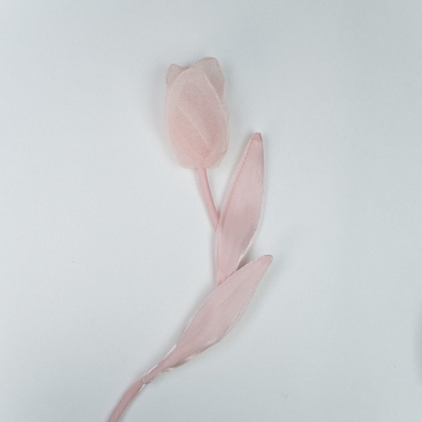 5 stk Klut Stoff Blomst Tulipan Klær Patch ROSA pink