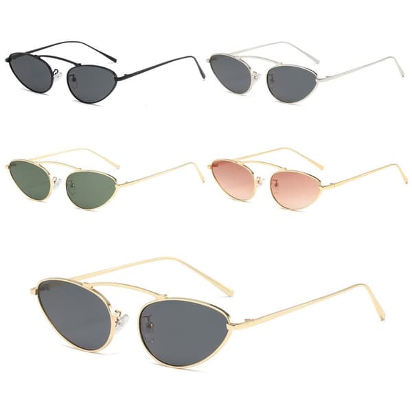 Cat Eye Solbriller Ovale Solbriller GULL-GRADIENT TE Gold-Gradient Tea