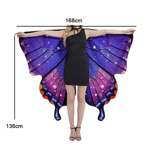 Butterfly Cape Butterfly Wings -huivi 3 3 3