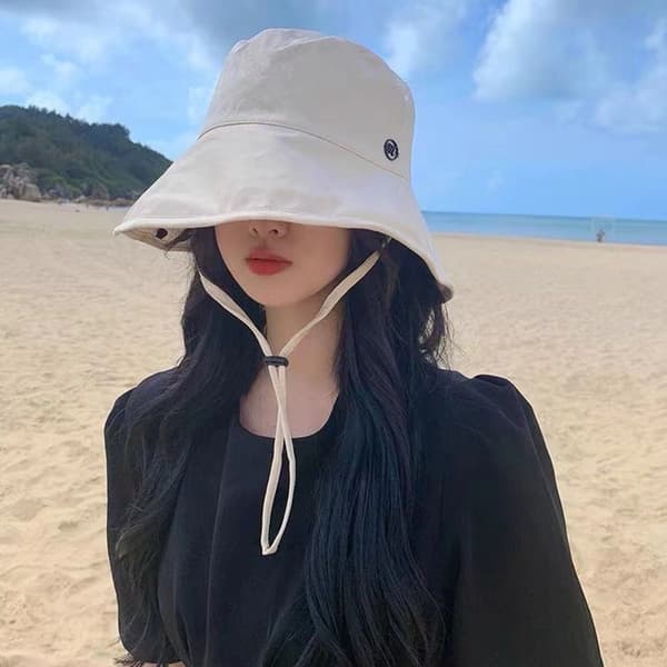 Bøttehatt Strandhatt BEIGE Beige