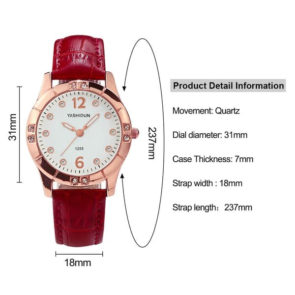 Damklocka Kvarts Armbandsur 2 2