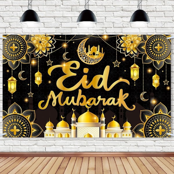 Eid-taustakangas Lippu Juhla Ripustuslippu