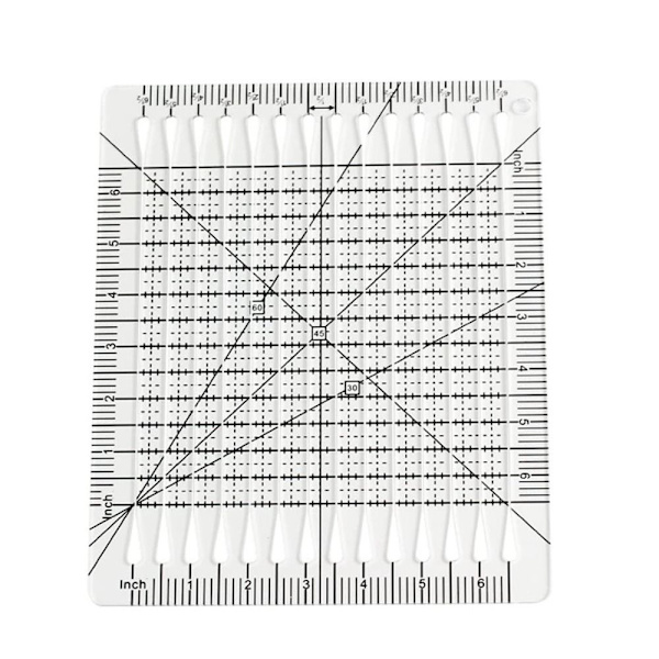 Sömnadslinjalmall Quiltskärlinjal 6 TUM 6 inch