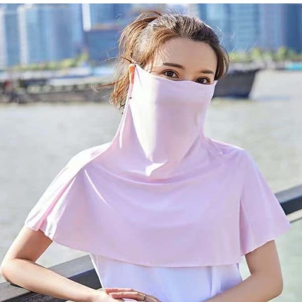 lce Silk Bandana Cool Ansiktsscarf GRÅ Grey