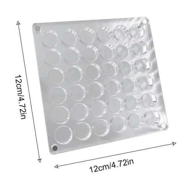 Magnetisk förvaringslåda Nagel smycken dekorationslåda ROUND 36GRID Round 36Grid