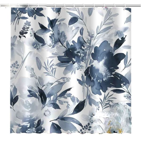 Duschdraperi Enkelt Blommigt Duschdraperi STIL 2 STIL 2 style 2