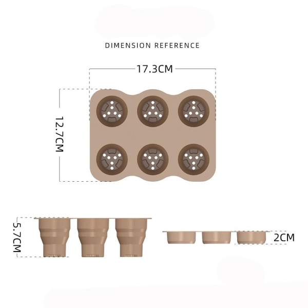 Frøplantekasse Plantebakke BRUN brown