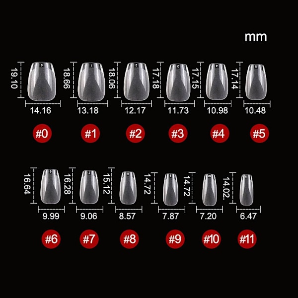 240st/kartong False Nails Tips Gelly Nail Tips T SHAPE T SHAPE T SHAPE
